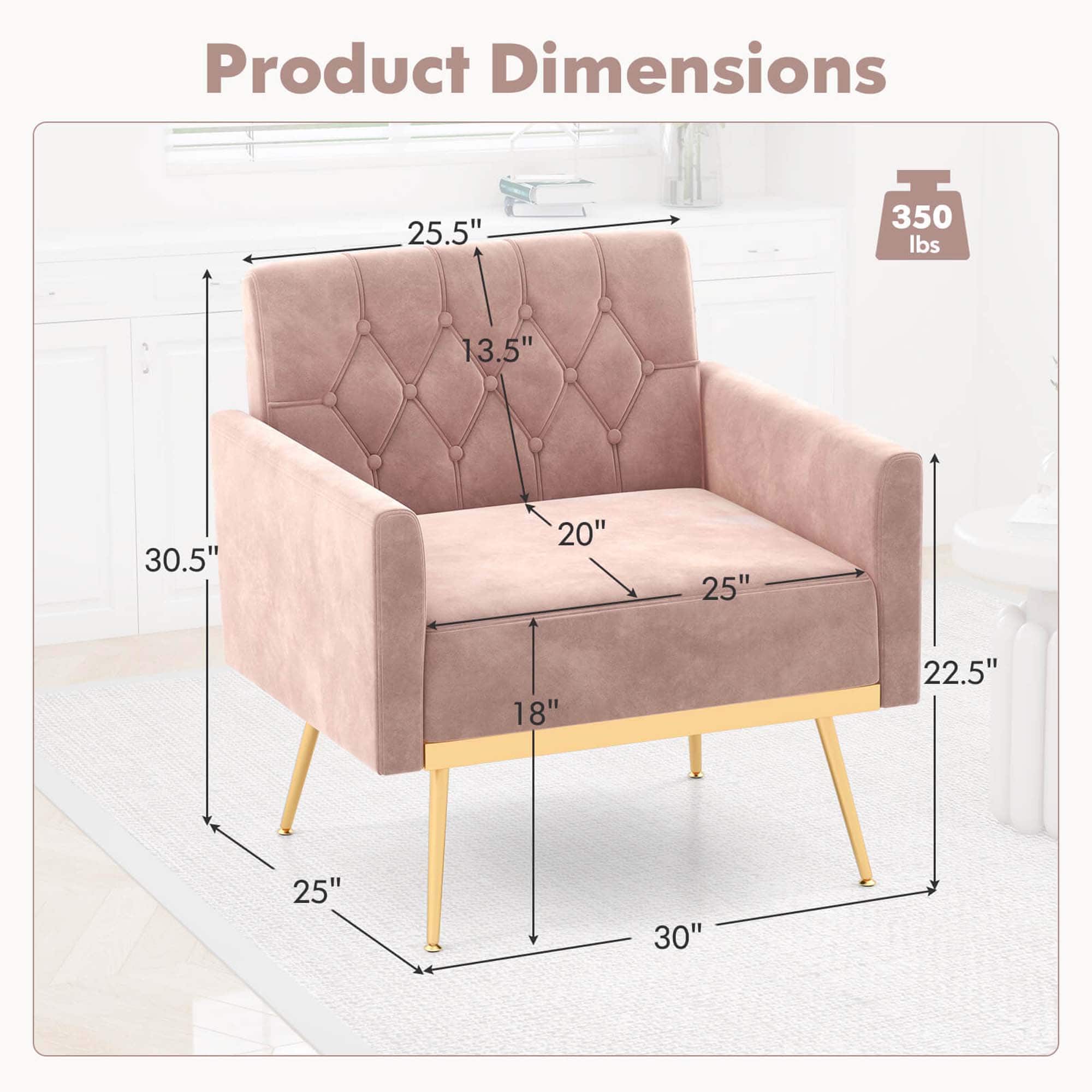 Product Dimensions: 25.5" x 350 lbs x 13.5" x 30.5" x 20" x 25" x 18" x 22.5" x 25" x 30".