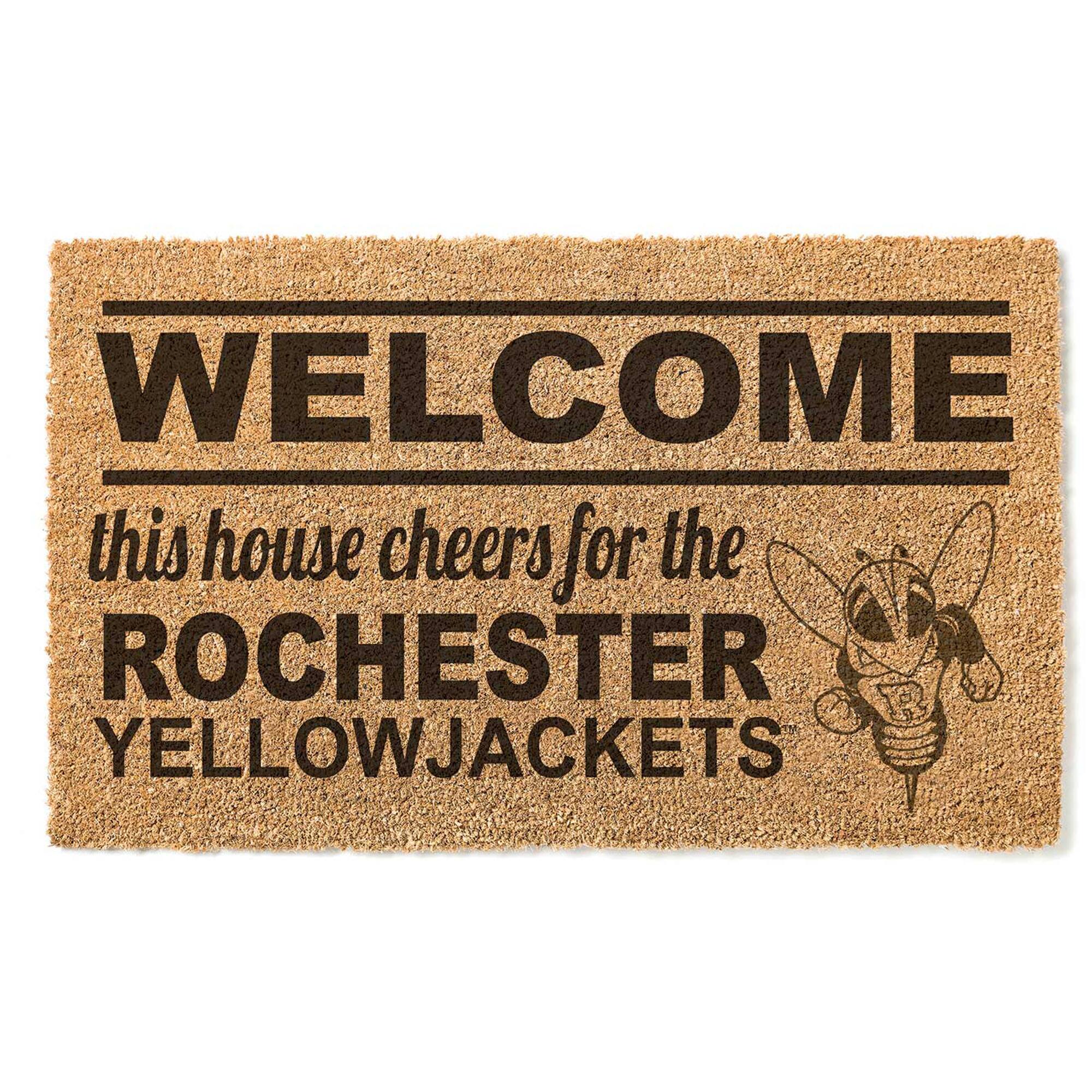 Rochester Yellow Jackets 18" x 30" Welcome Doormat
