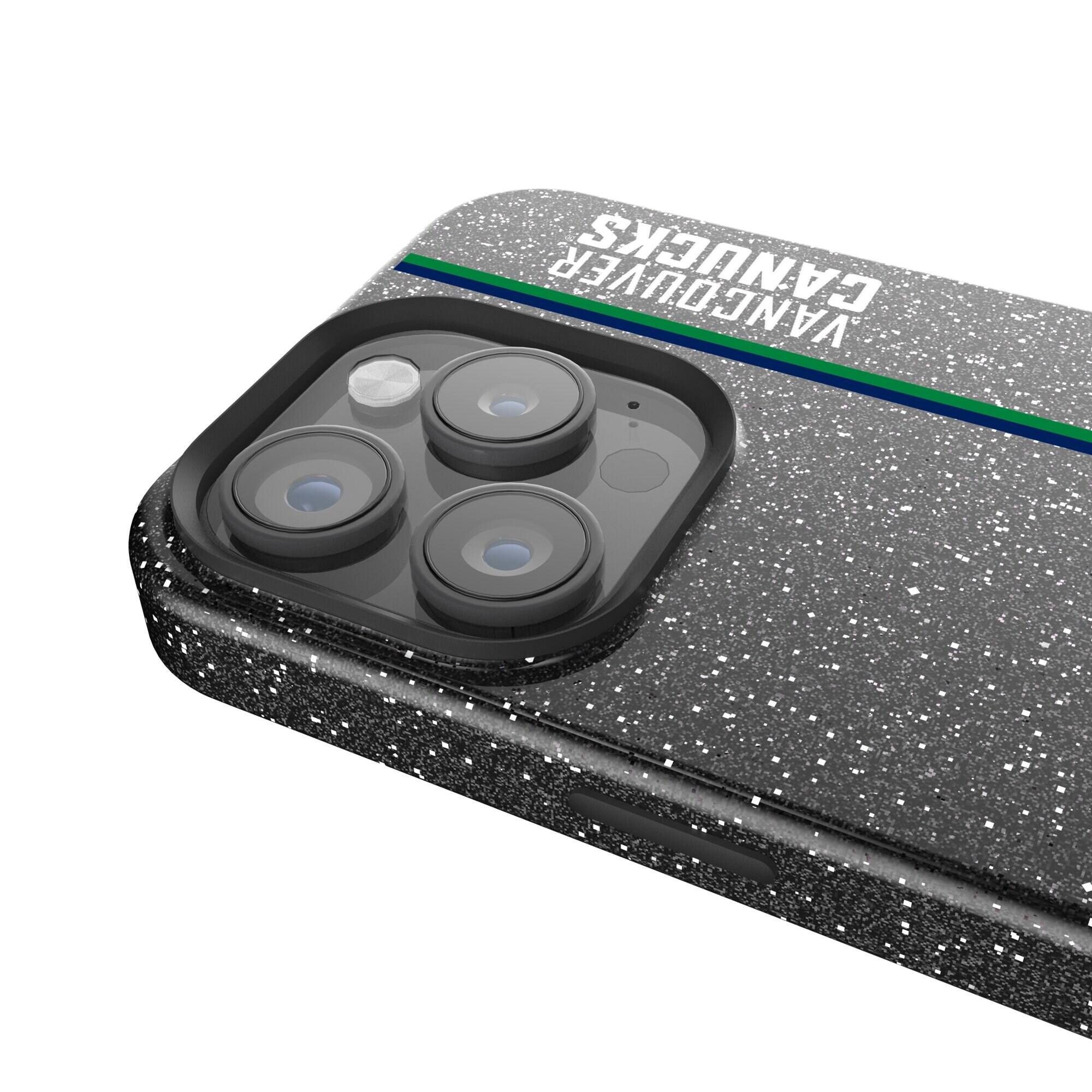 Alt View 2. Keyscaper - Black Vancouver Canucks Sidebar Bling iPhone Case - 16 - Black.