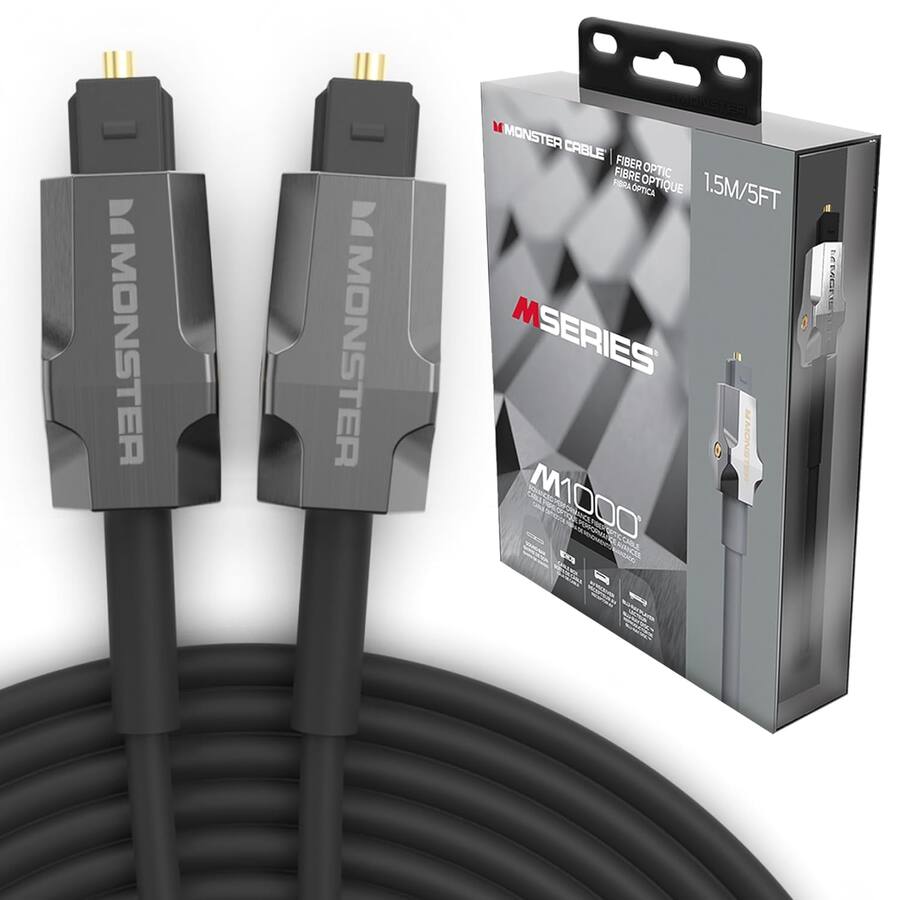 Monster Electronics B MONSTER MONSTER CABLE | FIBER OPTIC FIBRE OPTIQUE OPTIQUE 1.5M/5FT ...