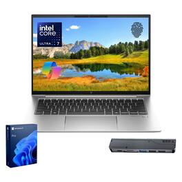 HP - EliteBook 840 14" FHD+ Laptop - Intel Core Ultra 7 165U, 32GB RAM - 1TB SSD - Copilot - Thunderobot 7 in-1 USB-C Hub - Silver