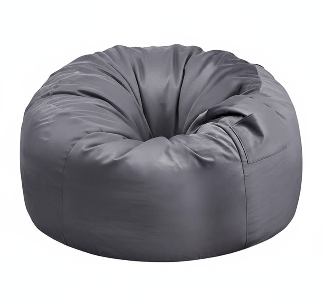 Front. AOITUN - 3ft Bean Bag Chair with Filler Included, Comfy Sofa Sack for Adults Teens, Soft Washable Cover for Dorm Bedroom, Grey - Gray.