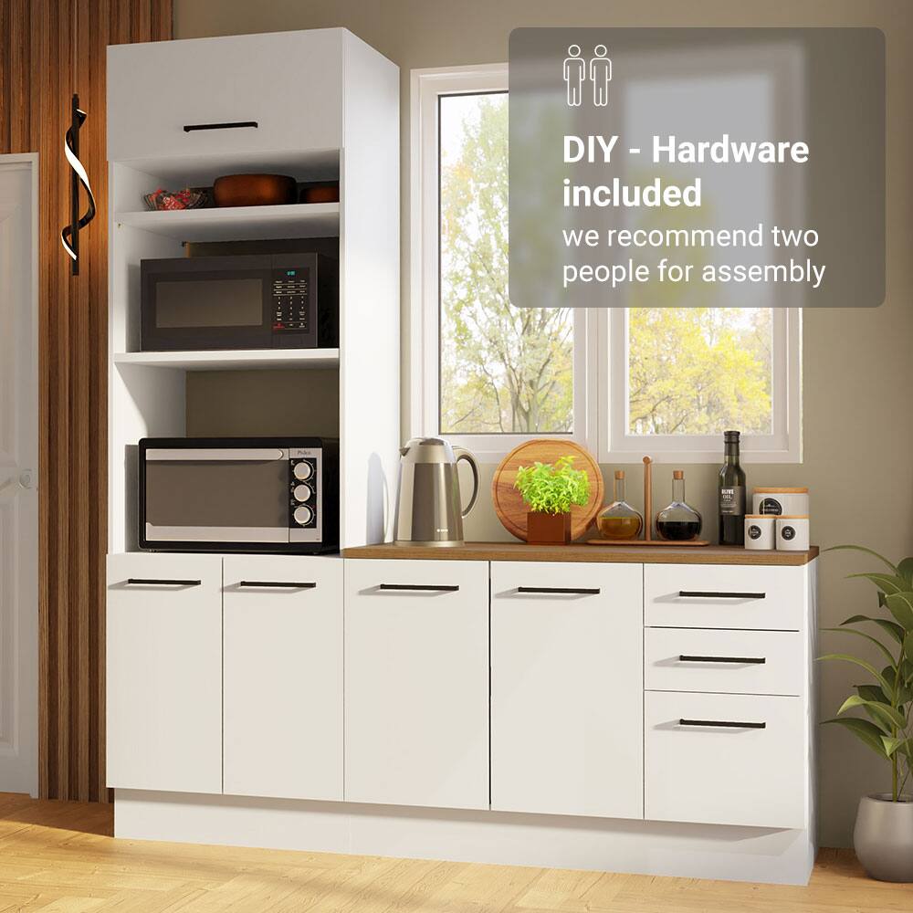 DIY - Hardware included  
we recommend two people for assembly