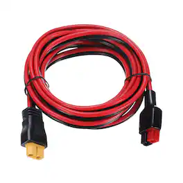 Unique Bargains - 300VDC XT60 Extension Cable, XT60 Female to Battery Connector for RC/Solar/Power Station - Red and Black