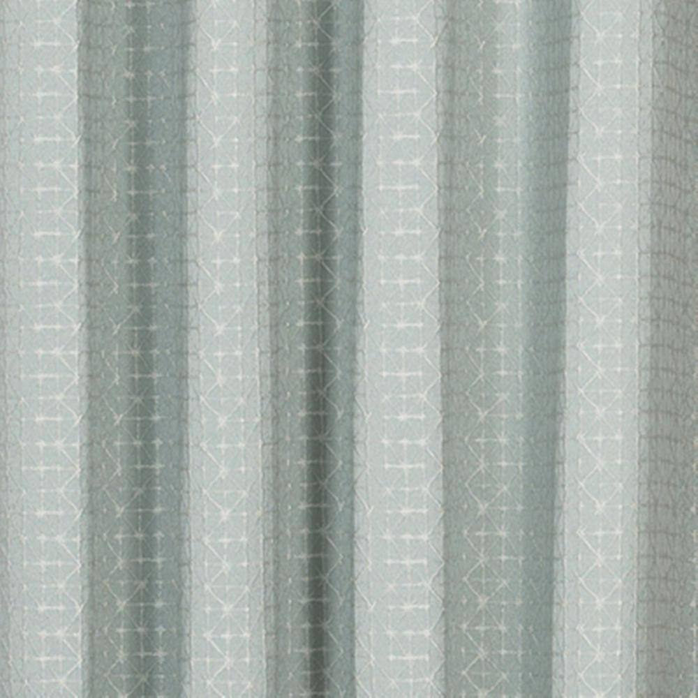 Angle. SKL Home - Saturday Knight Ltd Sacai Geometric Woven Jacquard Window Grommet Panel - 52" x 63" Aqua - Aqua.
