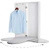 Front. Ivation - Wall-Mounted Swivel Ironing Board Cabinet, Foldable Storage Station with Hooks Racks - White.