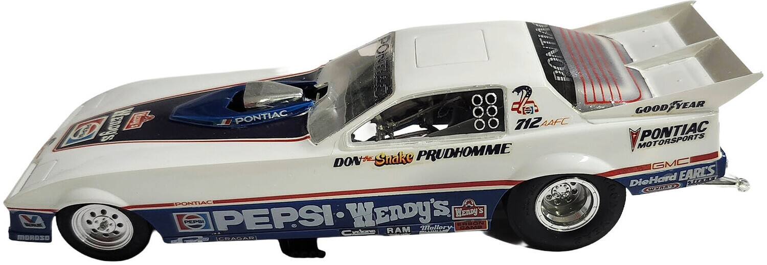 MOROSO  
PONTIAC 712 AAFC  
DON "The Snake" PRUDHOMME  
PONTIAC  
WENDY'S  
PEPSI  
RAM  
Mallory  
TABON  
Cragar  
GOOD YEAR  
GOOD EAR MOTORSPORTS  
PONTIAC  
GMC  
DieHard  
EARL'S  
PAS
