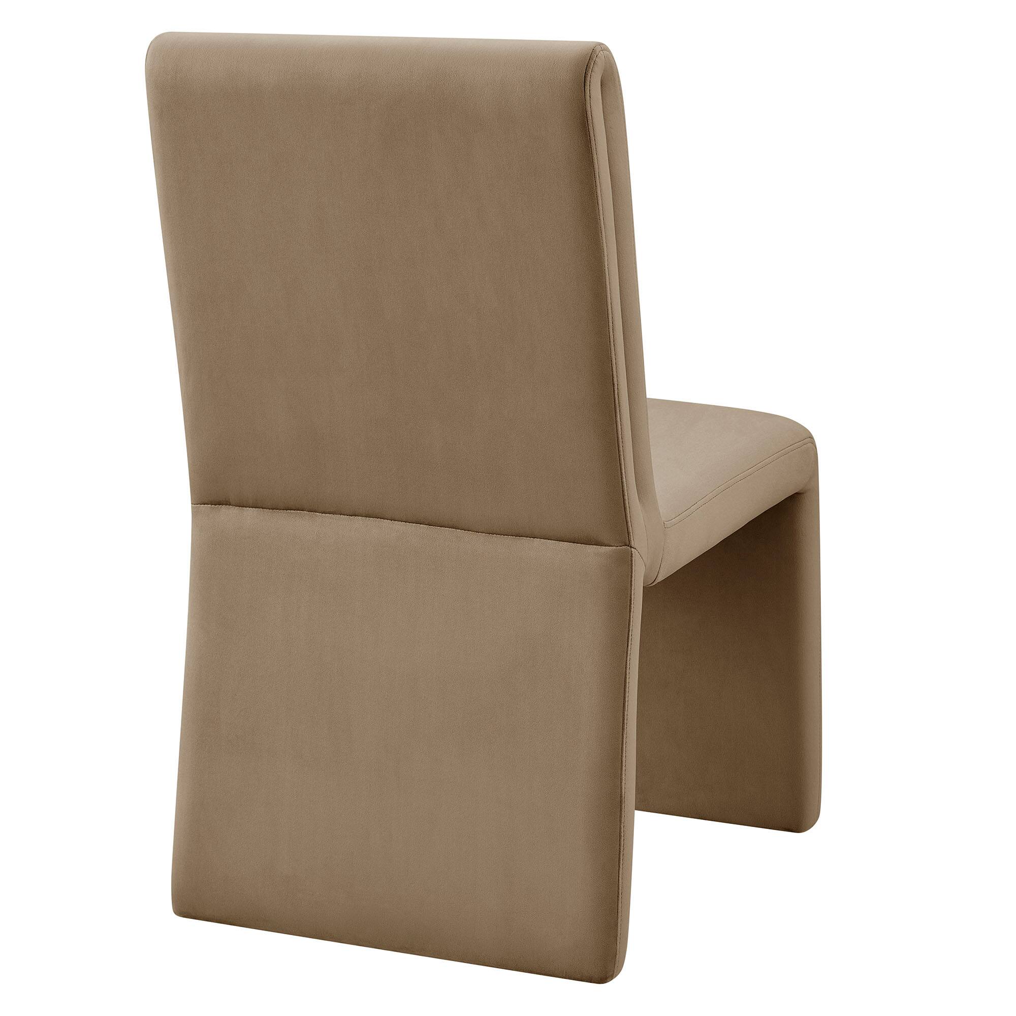 Alt View 1. Modway - Emory Upholstered Performance Velvet Dining Side Chair by Modway - Brown.