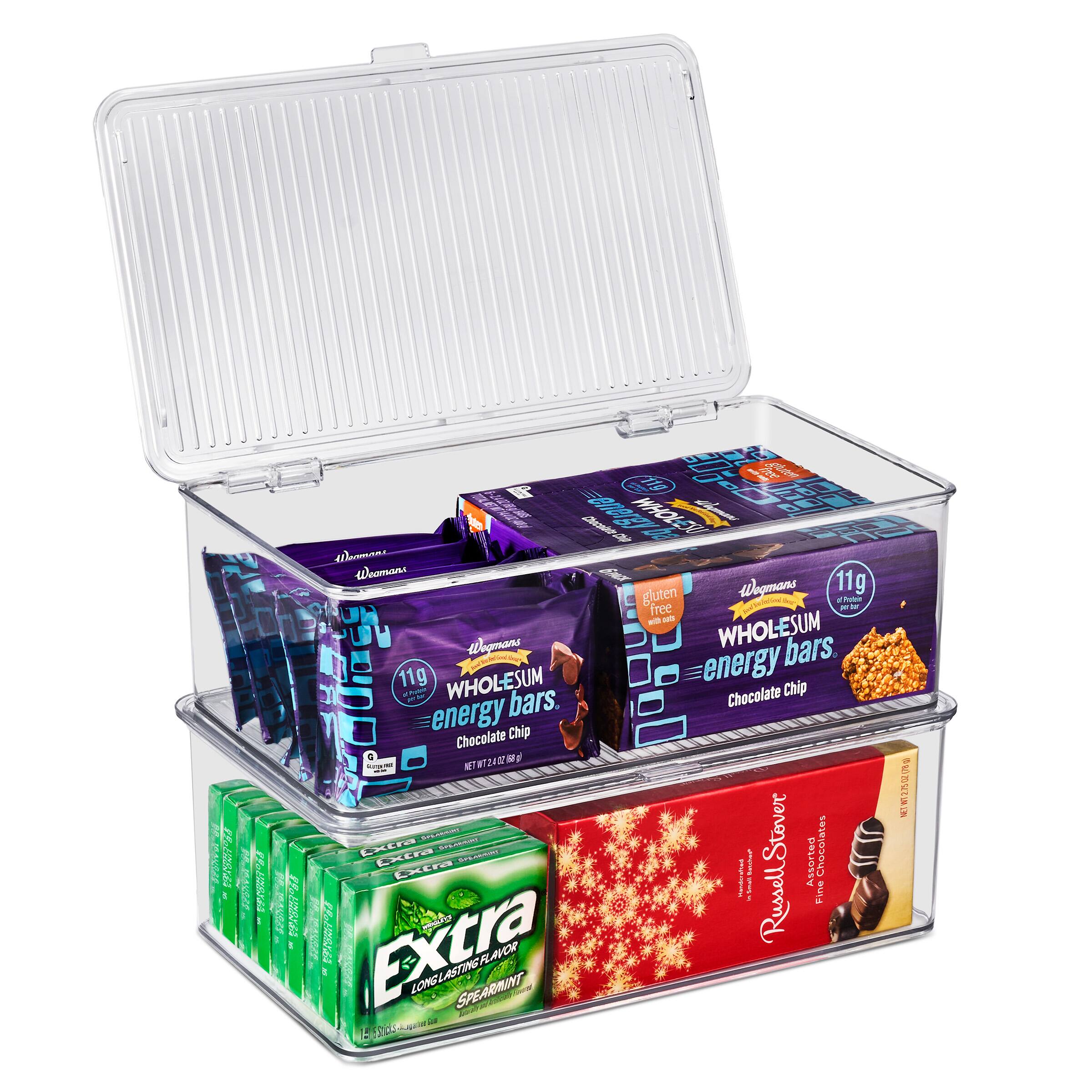 - Womans WHOLESUM energy bars  
  Chocolate Chip  
  11g  
  gluten free  
  NET WT 2.2 OZ (62 g)

- Extra  
  LONGLASTING FLAVOR  
  SPEARMINT

- Russell Stover  
  Fine Assorted Chocolates