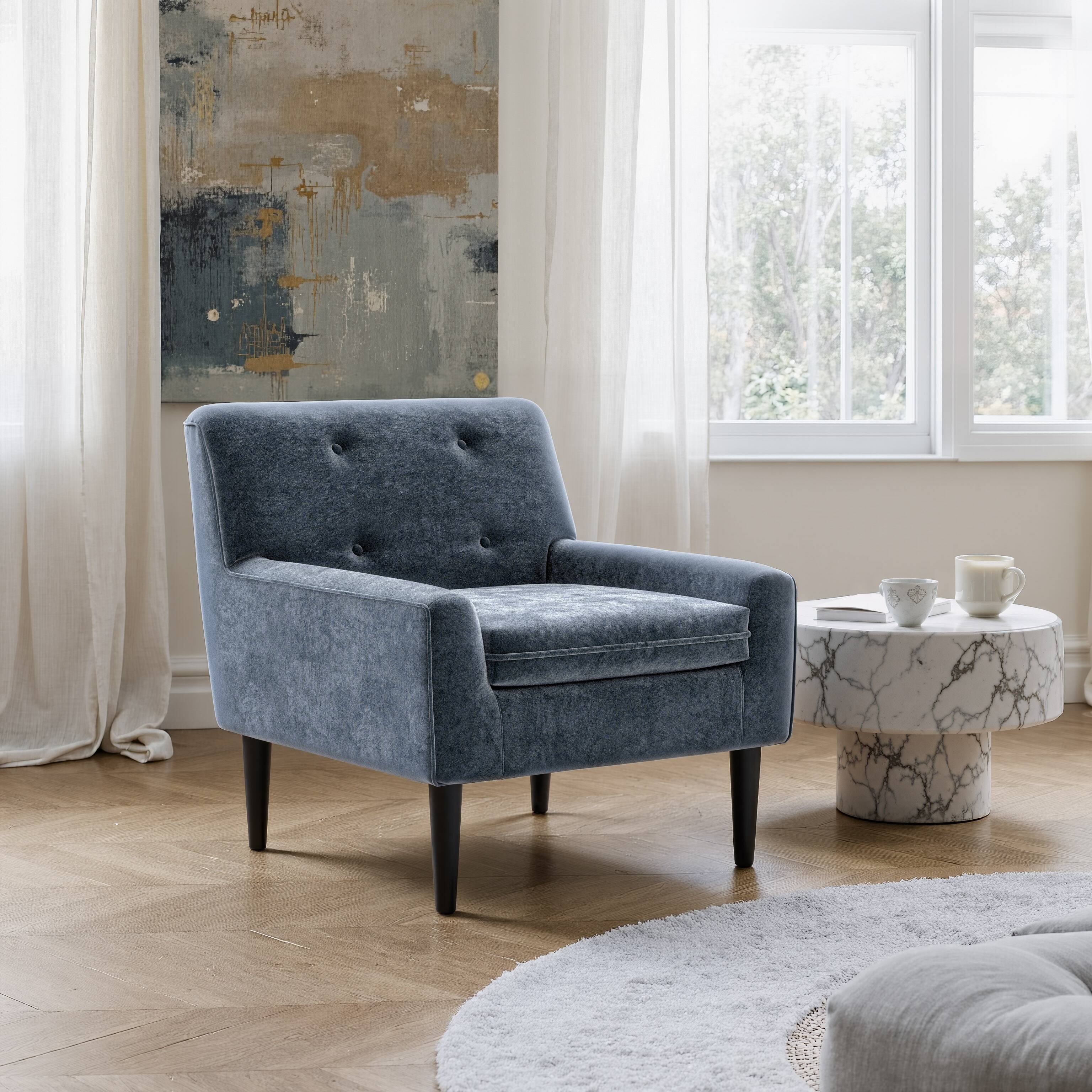 Angle. Hivvago - Frankfurt Armchair Gray - Gray.