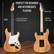 PERFECT FOR BEGINNER AND INTERMEDIATE PLAYERS
TUNING PEGS
39IN
FINGERBOARD MADE OF PREMIUM ROSEWOOD
CANADIAN MAPLE NECK