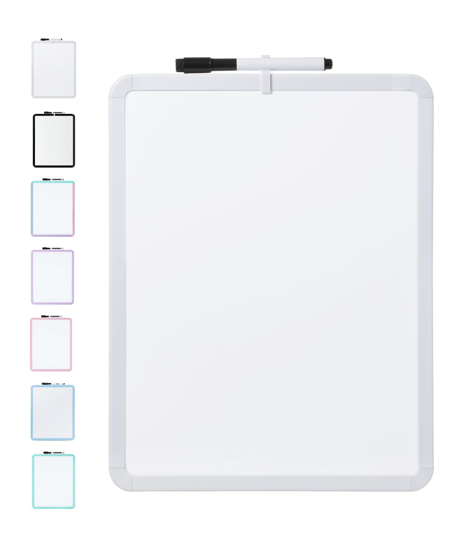 Front. Stylel Star - - Dry Erase Board 14" X 11" With A Black Marker Small Mini White For Students Frame Includes Double Sided Tapes This.