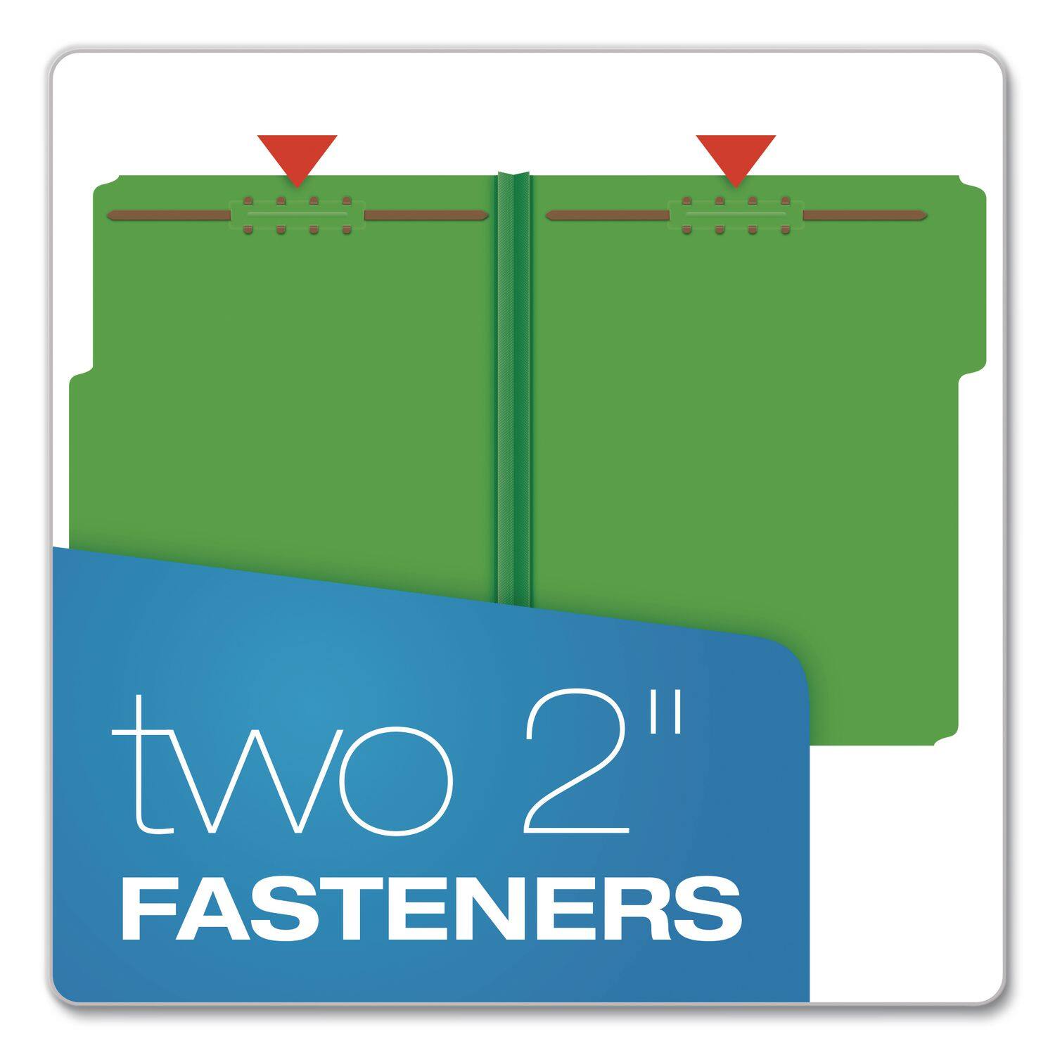 two 2" FASTENERS