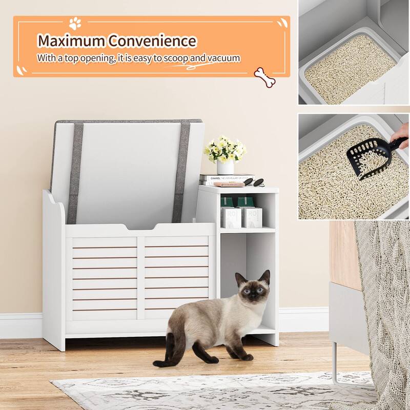 Maximum Convenience  
With a top opening, it is easy to scoop and vacuum