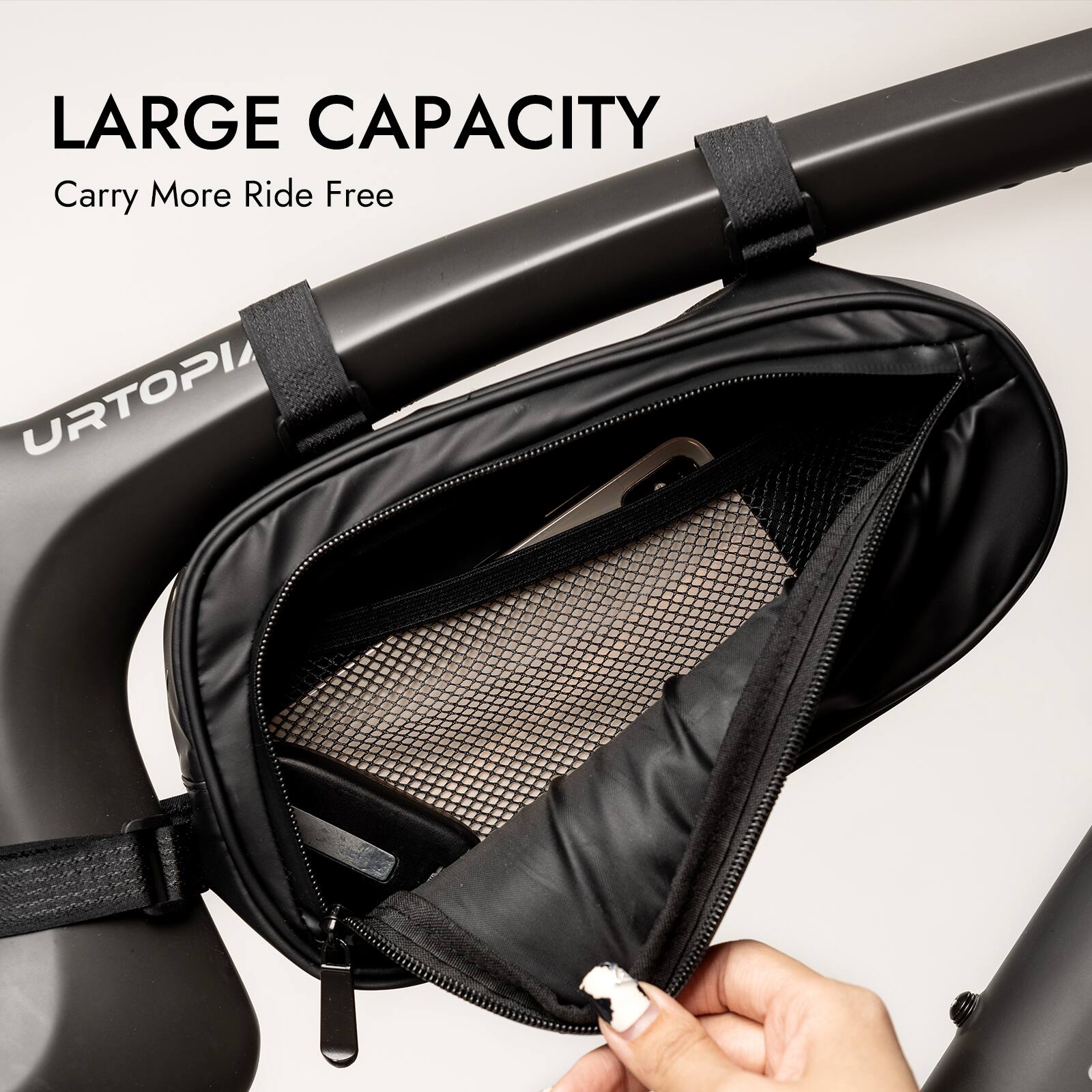 LARGE CAPACITY  
Carry More Ride Free  

URTOPIA