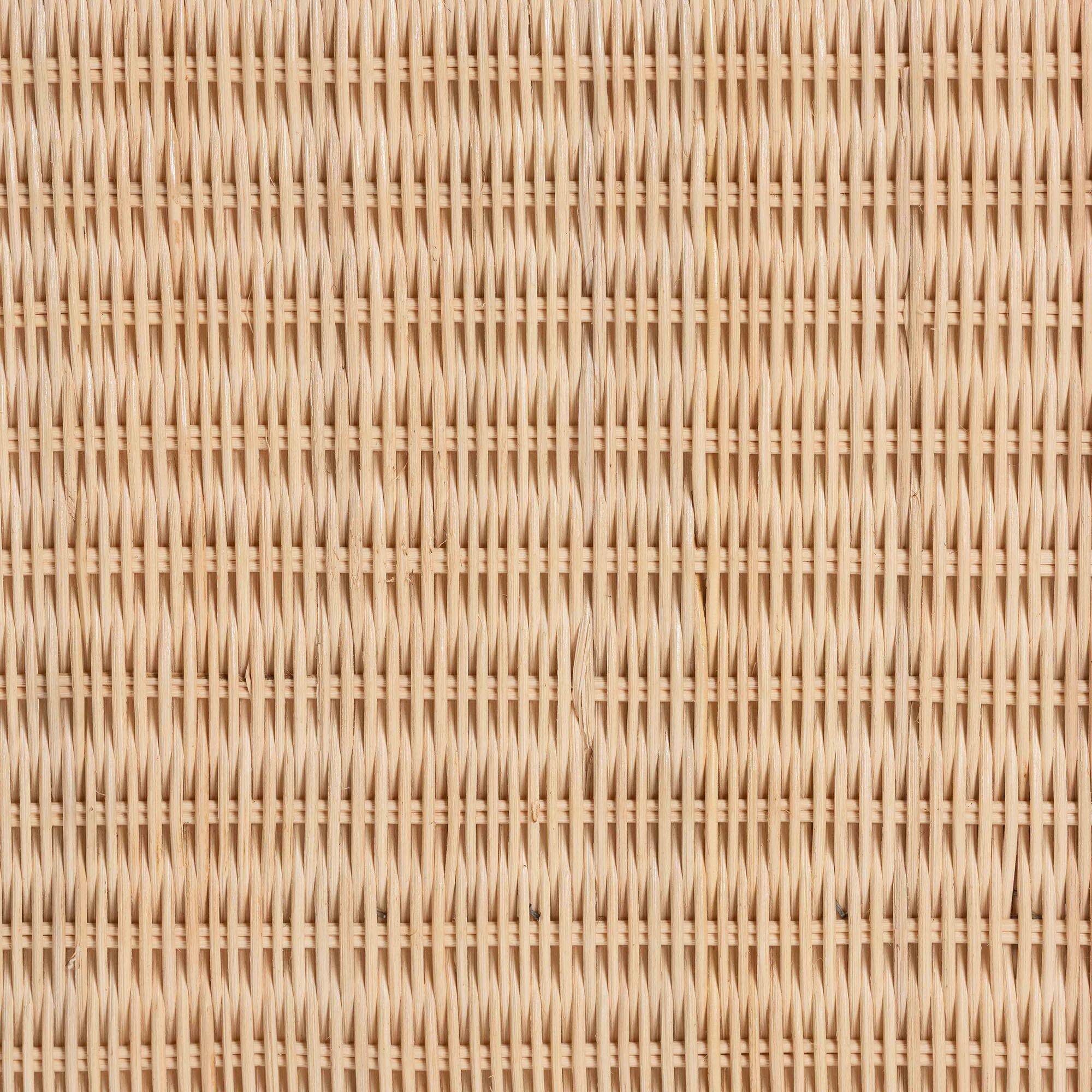 Alt View 4. bali & pari - Lanica Braided Rattan Console Table with Drawers and Shelves – Coastal Style Storage Cabinet - Sun-bleached Rattan.