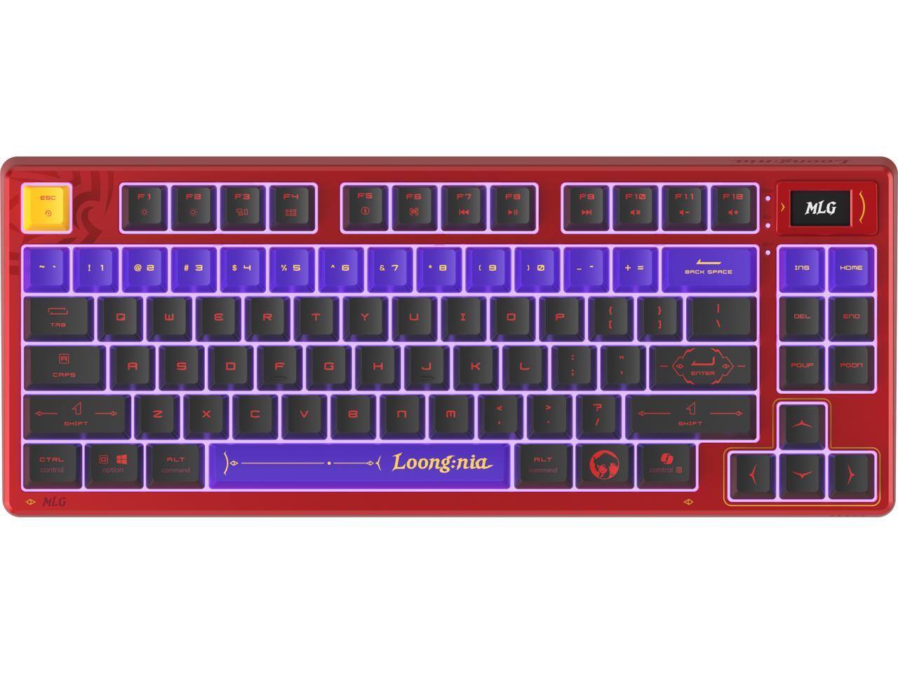 Sure, here is the corrected and grouped text from the image:

- ESC
- F1 F2 F3 F4 F5 F6 F7 F8 F9 F10 F11 F12
- 1 2 3 4 5 6 7 8 9 0 - = Back Space
- T R Y U I O P [ ] \ 
- Q W E R T Y U I O P
- A S D F G H J K L ; '
- Z X C V B N M , . /
- Caps Lock Shift
- Ctrl Option Alt
- Loongnia
- MLG
- Insert Home End
- Control Option Command
- Fn
- Fn Lock
- Fn
- Fn
- Fn
- Fn
- Fn
- Fn
- Fn
- Fn
- Fn
- Fn
- Fn
- Fn
- Fn
- Fn
- Fn
- Fn
- Fn
- Fn
- Fn
- Fn
- Fn
- Fn
- Fn
- Fn
- Fn
- Fn
- Fn
- Fn
- Fn
- Fn
- Fn
- Fn
- Fn
- Fn
