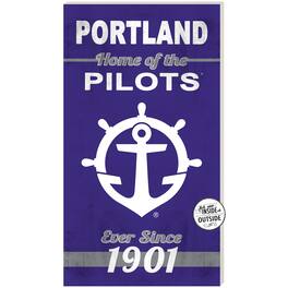 Jardine - Portland Pilots 11'' x 20'' Indoor/Outdoor Home Of The Sign - Purple