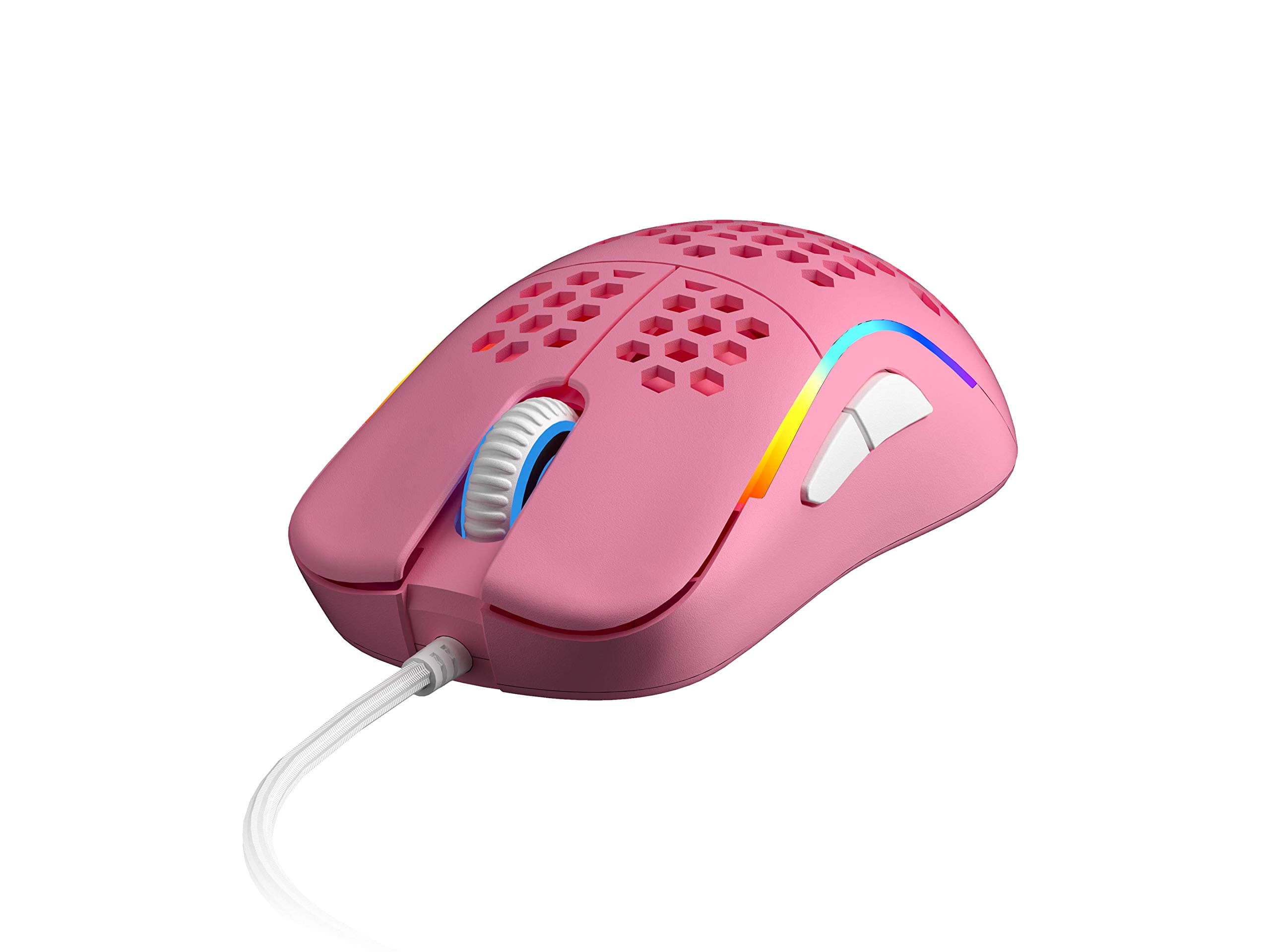 HM 1810 - Naos M Ultra Lightweight Shell Ambidextrous Rgb Mouse Cpi | Buttons - Wired - Prism Pink