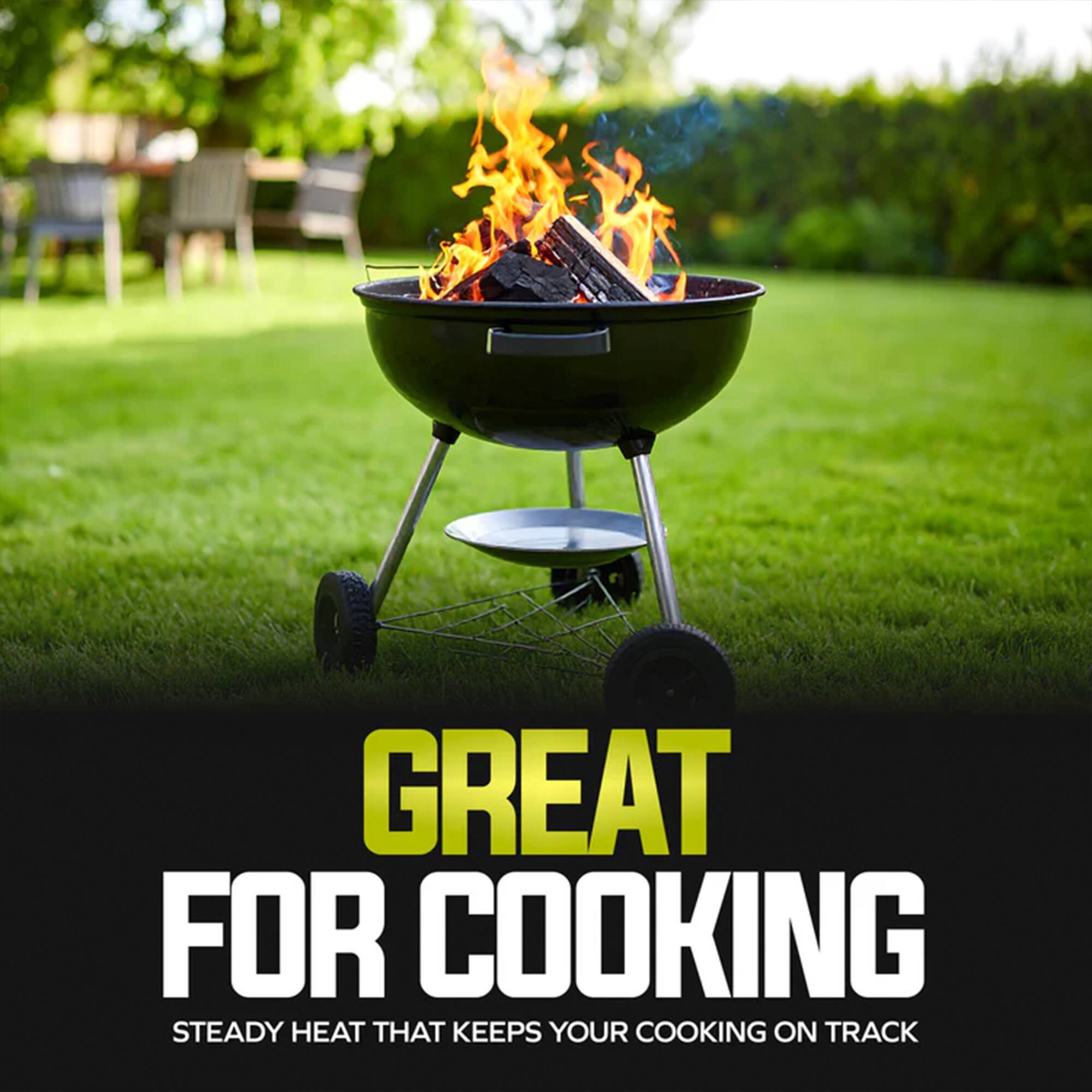 GREAT FOR COOKING  
STEADY HEAT THAT KEEPS YOUR COOKING ON TRACK