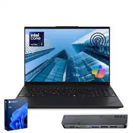 Lenovo - ThinkPad L16 16" FHD+ Laptop - Intel Core Ultra 7 255U, 32GB RAM - 1TB SSD - Copilot - Thunderobot 7 in-1 USB-C Hub - Black