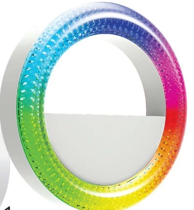 Bower - Dual-Sided LED Light with Camera Mount - RGB Colors, White Modes