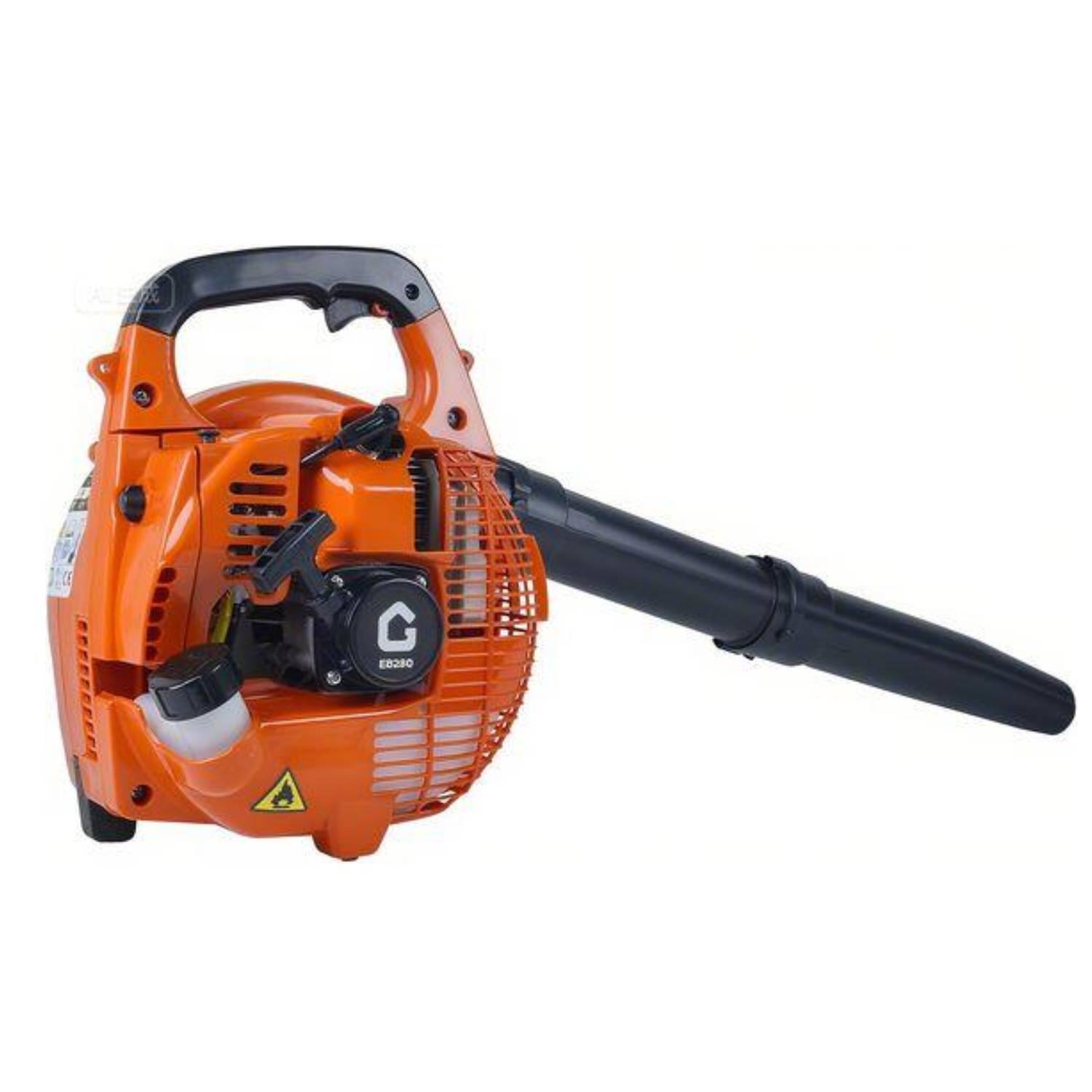 Front. Acekool - 28cc 2-Stroke 1.1 HP, 490 CFM, 280 MPH Handheld Gas Powered Leaf Blower for Effortless Lawn & Leaf Cleanup, Orange - Orange.