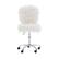 Alt View 14. Linon Home Décor - Larabee Plush Faux Fur Adjustable Office Chair With Chrome Base - White.