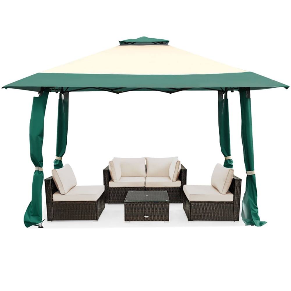 Alt View 1. Kadyn - 13 x 13 ft Green Pop up Outdoor Canopies, Waterproof.