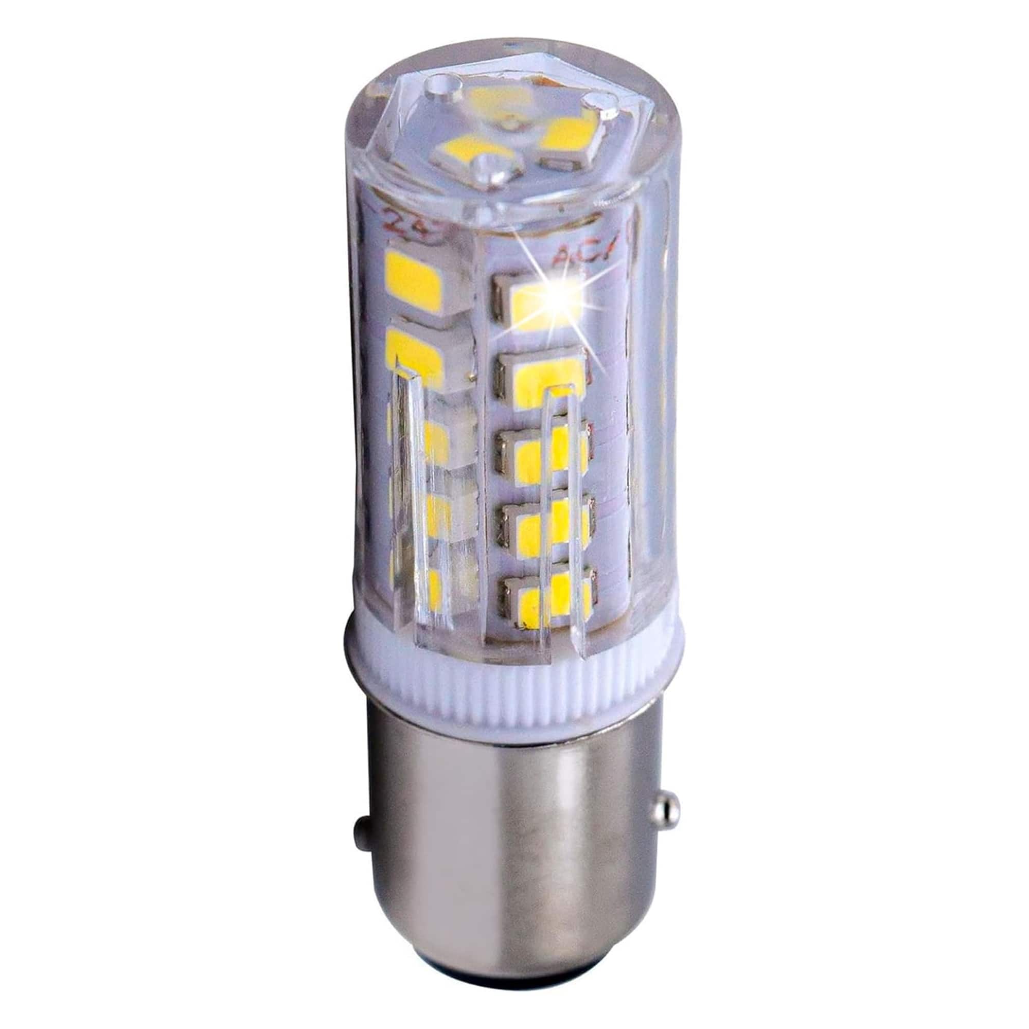HQRP - BAY15d LED Bulb Cool White 33xSMD2835 12-24V DC Replaces Ancor 529340/529341/521158/521162/521166