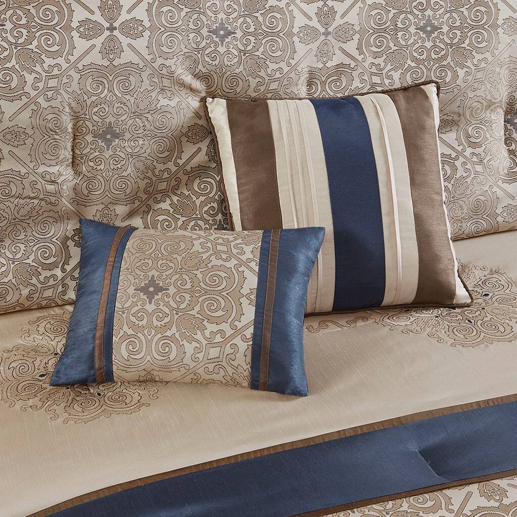 Alt View 1. Gracie Mills - Gracie Mills Morton 24-Piece Complete Bedroom Makeover Room-in-a-Bag Set - Navy.