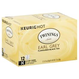 Twinings - Earl Grey K-Cup Black Tea - Case of 6 - 12 pods