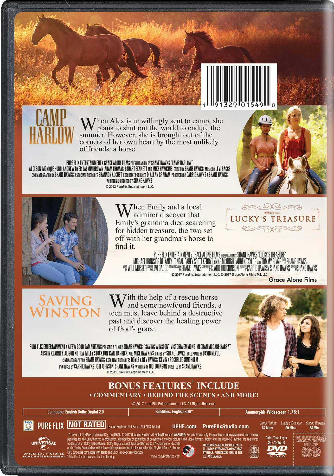 Angle. Camp Harlow/Lucky's Treasure/Saving Winston (Box Set) [DVD].