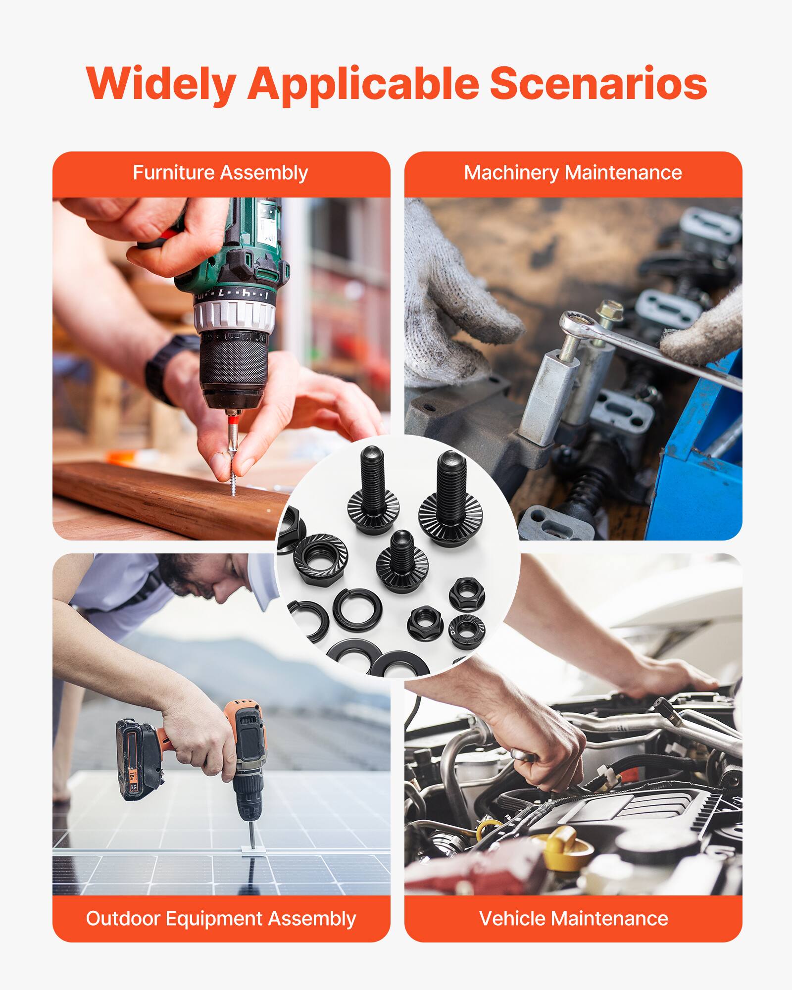Widely Applicable Scenarios

- Furniture Assembly
- Machinery Maintenance
- Outdoor Equipment Assembly
- Vehicle Maintenance