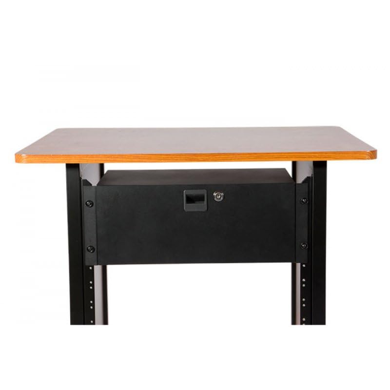 Alt View 9. On Stage Stands - OnStage RDLS4000 4U Locking Rack Drawer, Shallow (RDLS 4000) , Black - Black.