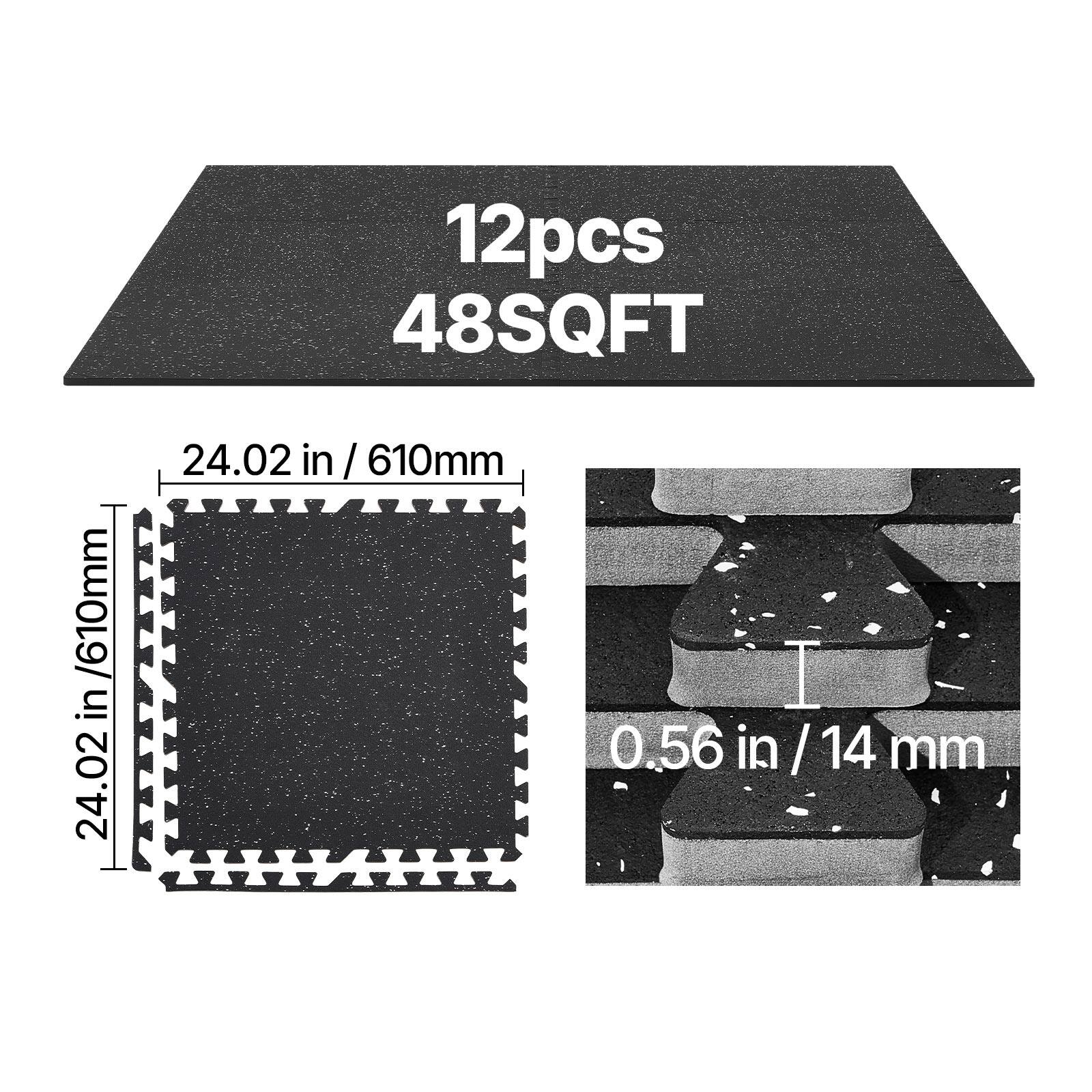 12pcs 48SQFT  
24.02 in / 610mm  
0.56 in / 14 mm