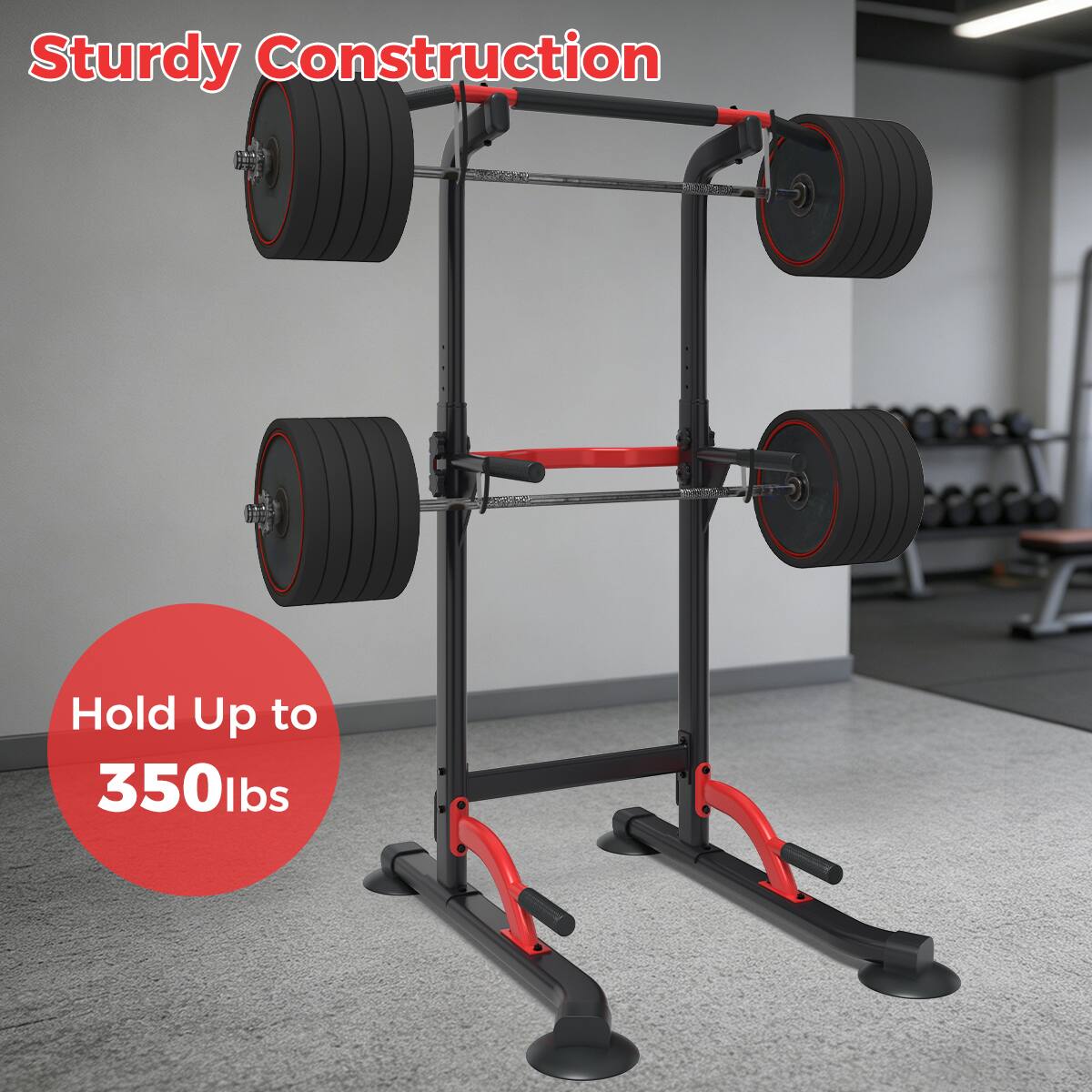 Sturdy Construction  
Hold Up to 350lbs