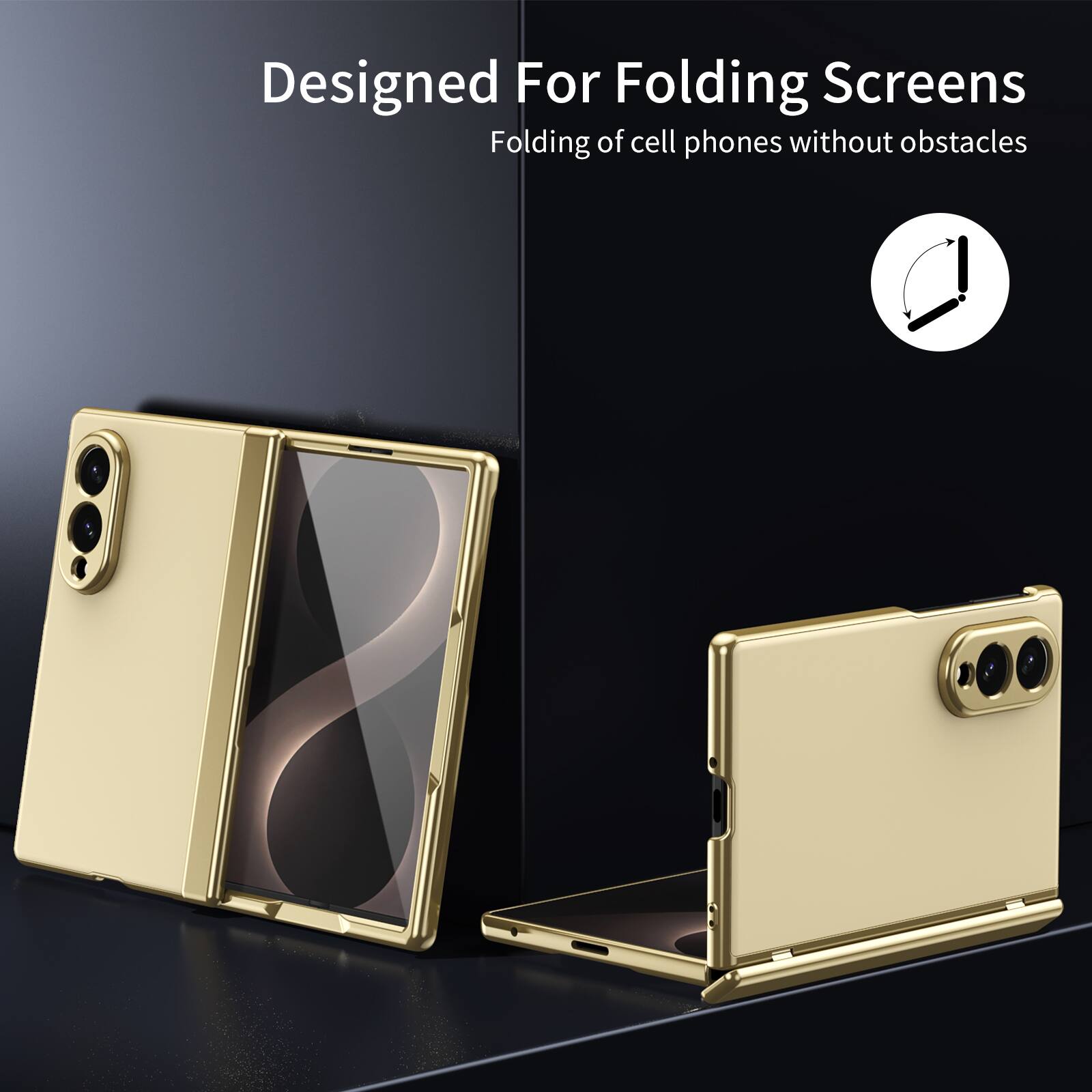Designed For Folding Screens  
Folding of cell phones without obstacles