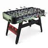 Front. Costway - Costway 54 Inch Full Size Foosball Table, Arcade Table Soccer with 2 Balls, 22 Players - Black+Blue.