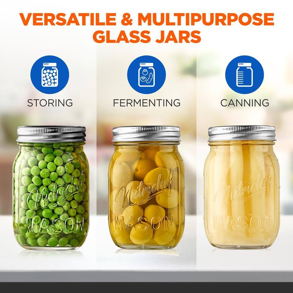 VERSATILE & MULTIPURPOSE GLASS JARS

STORING  
FERMENTING  
CANNING