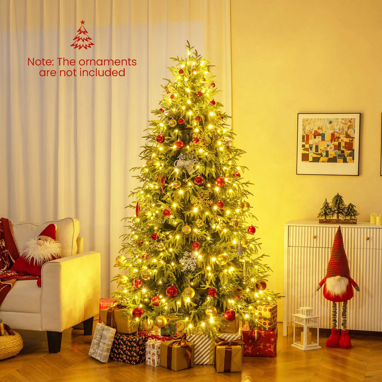 Note: The ornaments are not included