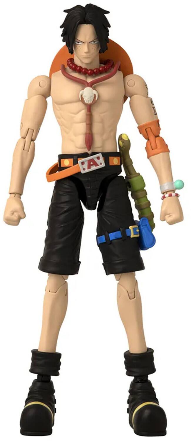 Alt View 2. Bandai - Bandai - One Piece - Anime Heroes - Portgas D. Ace Action Figure   - COLLECTIBLES - Multicolor.