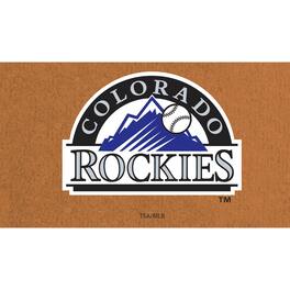 Evergreen Enterprises - Colorado Rockies 28" x 16" Primary Logo Coir Mat - Multicolor
