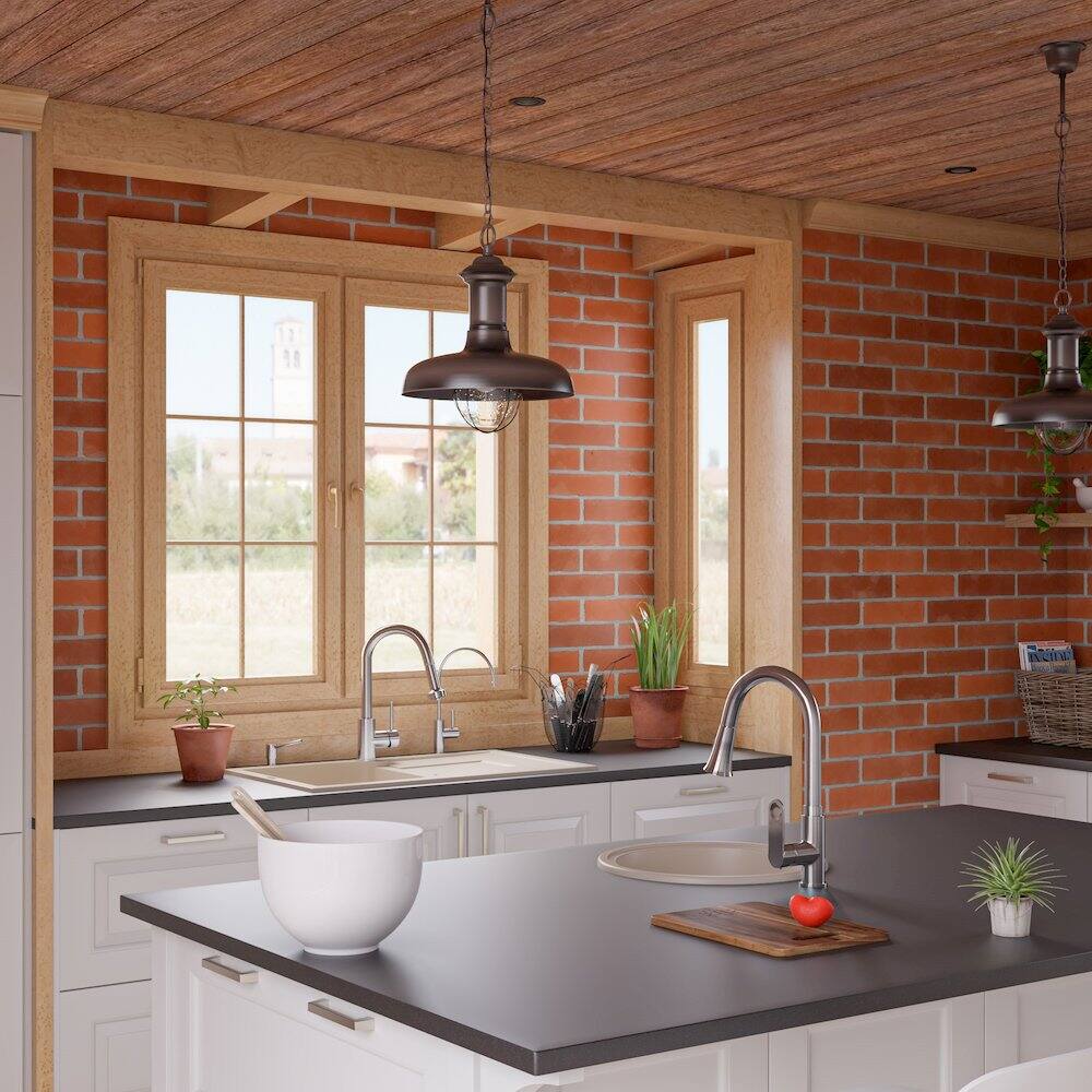 Alt View 5. Alfi - ALFI brand Biscuit 17 Drop-In Round Granite Composite Kitchen Prep Sink - Beige.