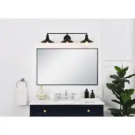 Living District - Etude 3 light Wall Sconce - Black