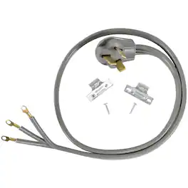 Certified Appliance Accessories - 3-Wire Eyelet 50 Amp Range Cord 6 ft