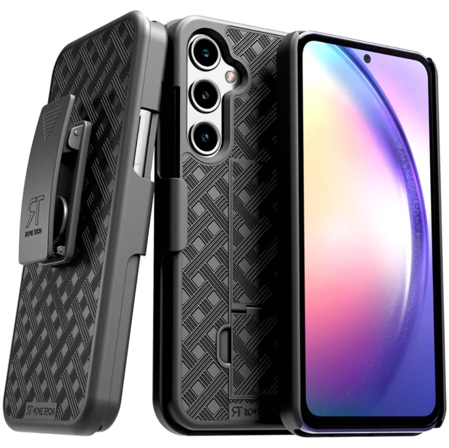 RomeTech - Shell Holster Combo Case for Samsung Galaxy A35 5G - Black