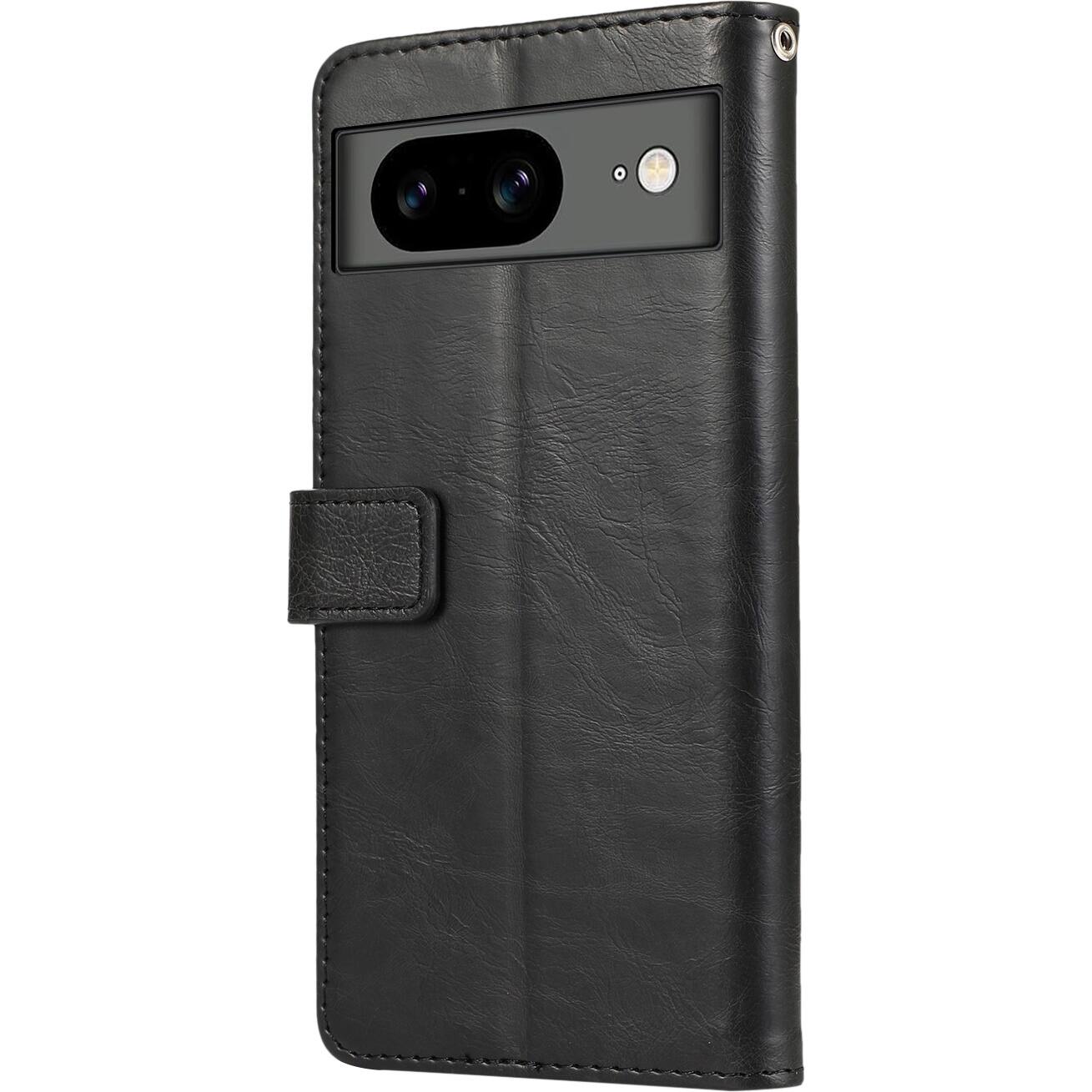 Alt View 11. SaharaCase - Leather Folio Wallet Case for Google Pixel 8 - Black.
