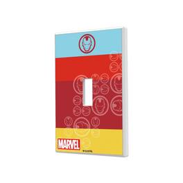 Keyscaper - Marvel Sigil Hidden-Screw Light Switch Plate - Single Toggle - Iron Man