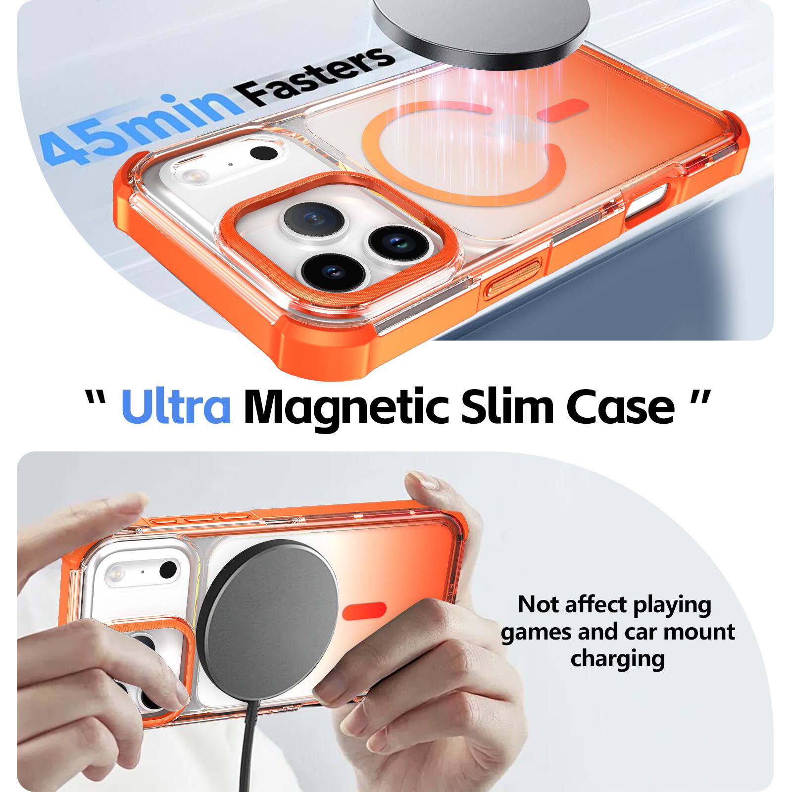 45min Fasters

"Ultra Magnetic Slim Case"

Not affect playing games and car mount charging